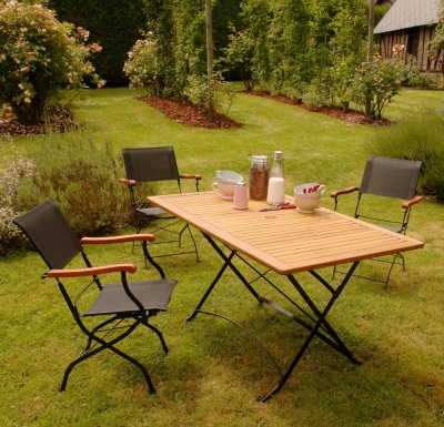 Table pliante rectangulaire Louisiane  Fer fo...